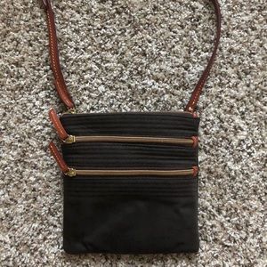 Dooney & Bourke Brown Nylon Crossbody